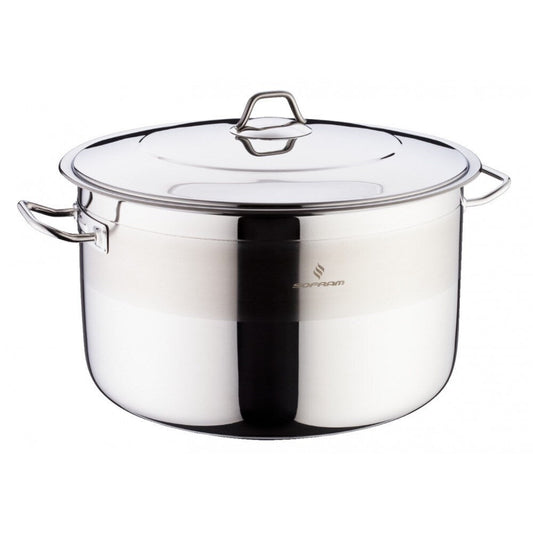 Sofram 18/10 Stainless Steel JUMBO Deep Kettle Stock Pot w/ Lid