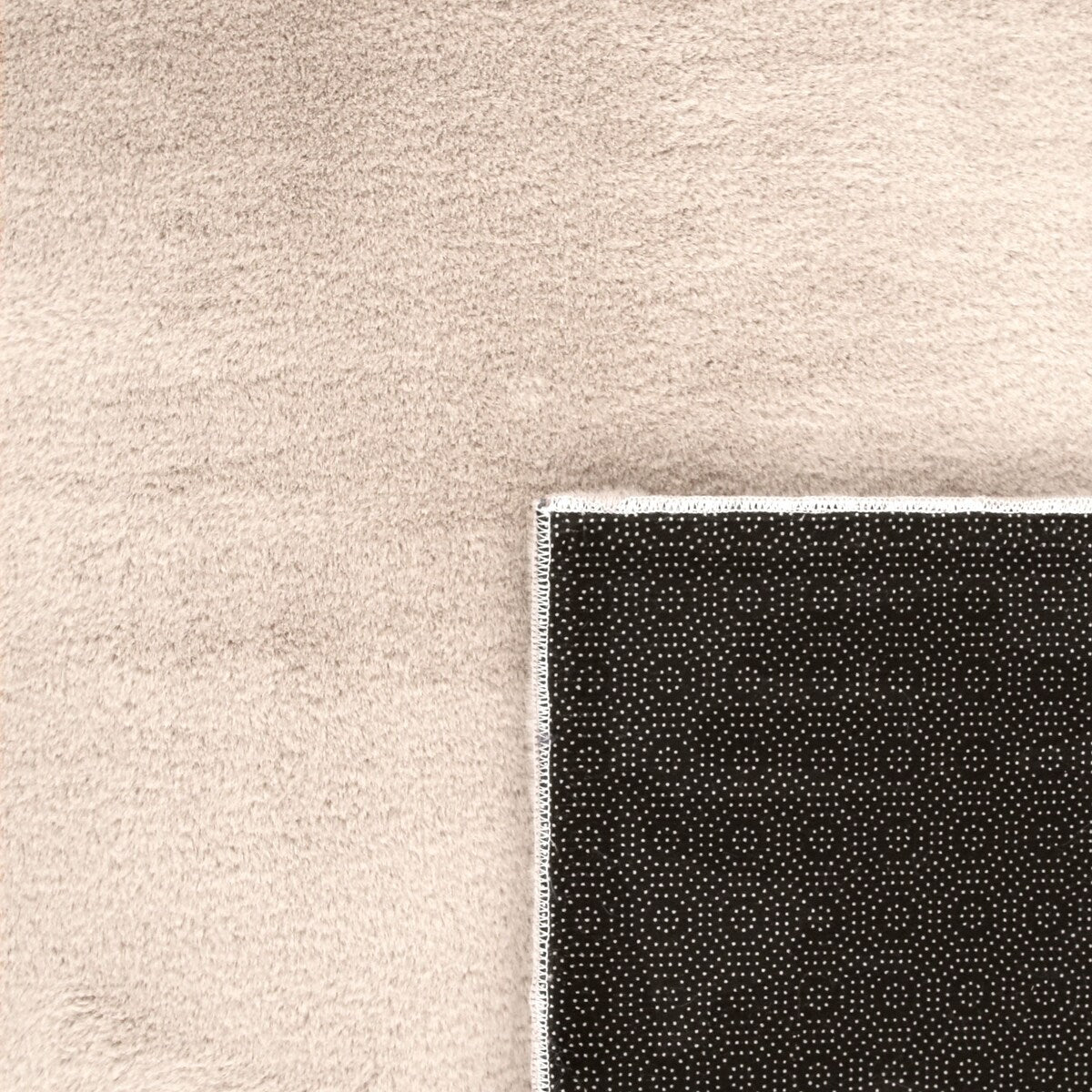 Soft Washable Area Rug with Anti-Slip Backing in solid Colors