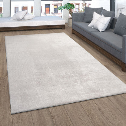 Soft Washable Area Rug with Anti-Slip Backing in solid Colors