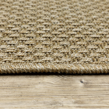 Style Haven Veranda Tonal Woven Basket Weave Indoor-Outdoor Rug