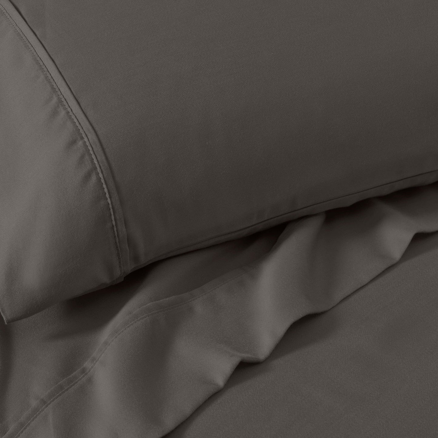 Superior Cotton Blend 1200 Thread Count Solid Deep Pocket Bed Sheet Set