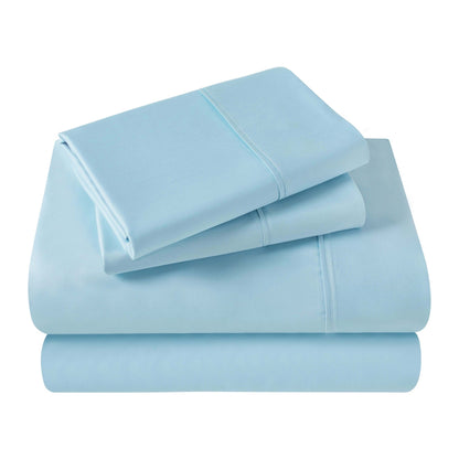 Superior Egyptian Cotton 400 Thread Count Solid Deep Pocket Bed Sheet Set