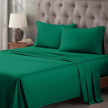 Superior Egyptian Cotton 400 Thread Count Solid Deep Pocket Bed Sheet Set