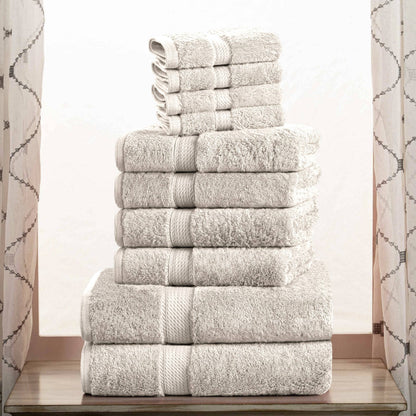 Superior Egyptian Cotton Pile Heavyweight 10-Piece Towel Set
