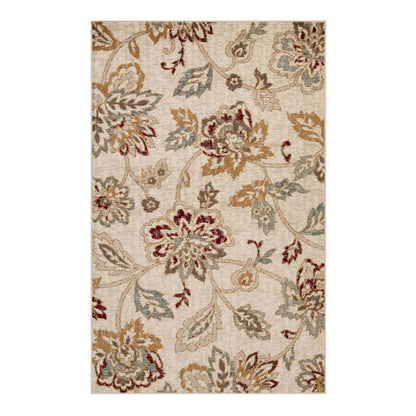 Superior Jacobean Farmhouse Floral Indoor Area Rug
