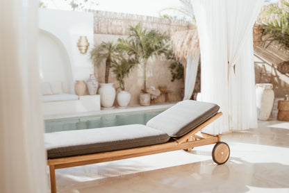 Nandini Outdoor Teak Sun Lounger