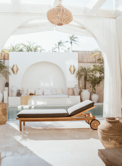 Nandini Outdoor Teak Sun Lounger