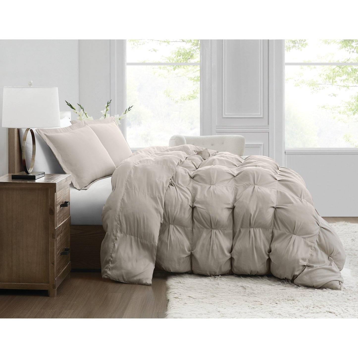 Truly Soft Oversized Puffer 3 Piece Comforter Set