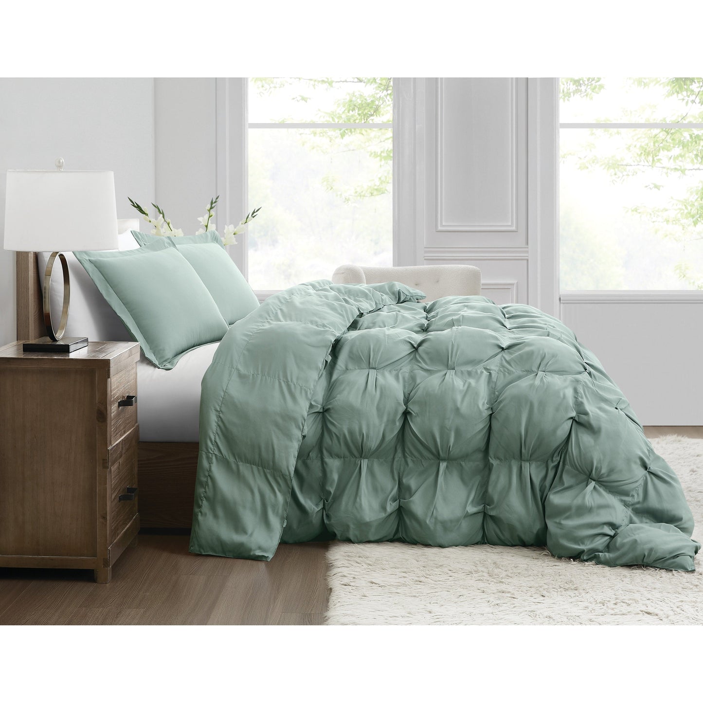 Truly Soft Oversized Puffer 3 Piece Comforter Set