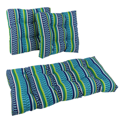 Tufted Indoor/Outdoor Settee Cushion Set (Set of 3) - 19 x 19/19 x 42