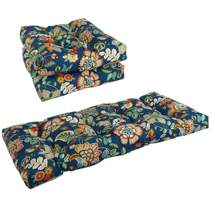 Tufted Indoor/Outdoor Settee Cushion Set (Set of 3) - 19 x 19/19 x 42