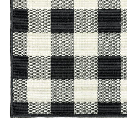 Vista Home Malta Gingham Check Indoor/Outdoor Area Rug