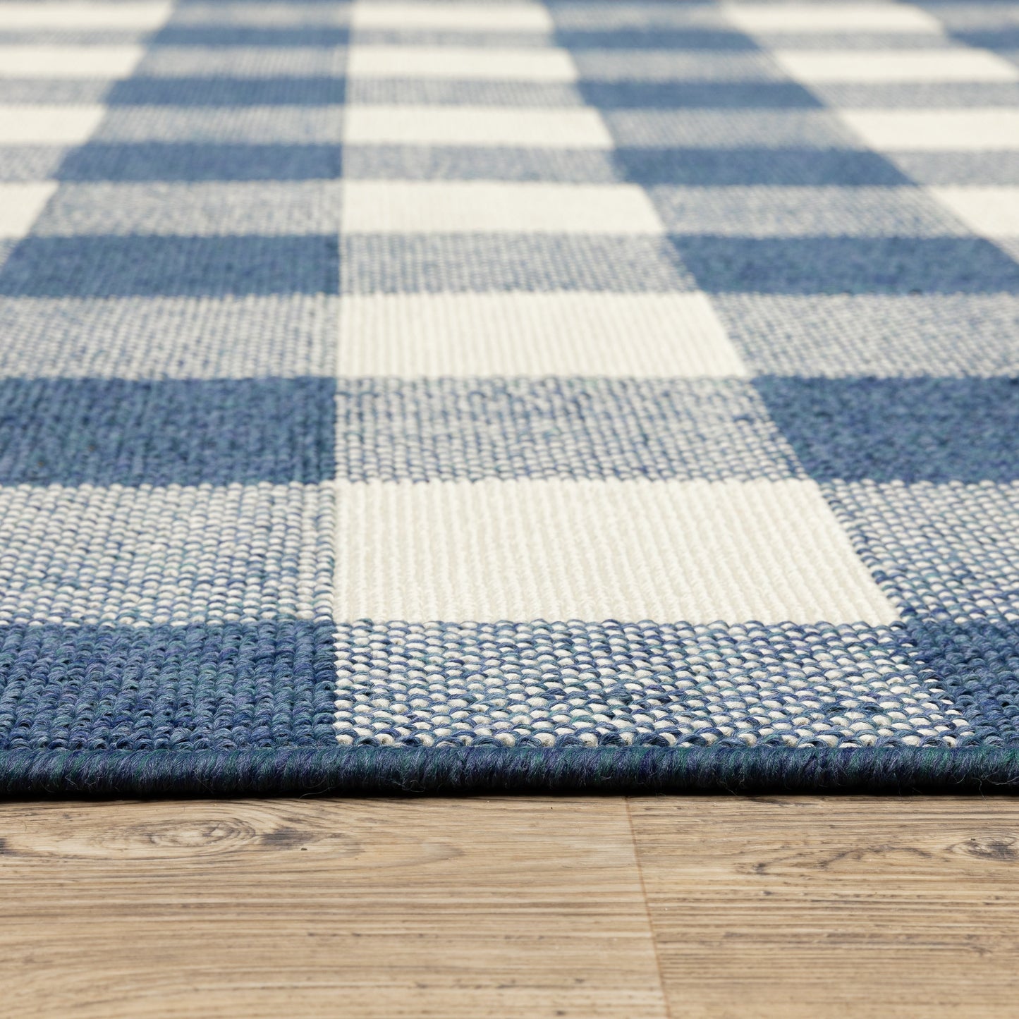 Vista Home Malta Gingham Check Indoor/Outdoor Area Rug