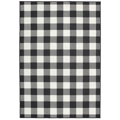 Vista Home Malta Gingham Check Indoor/Outdoor Area Rug