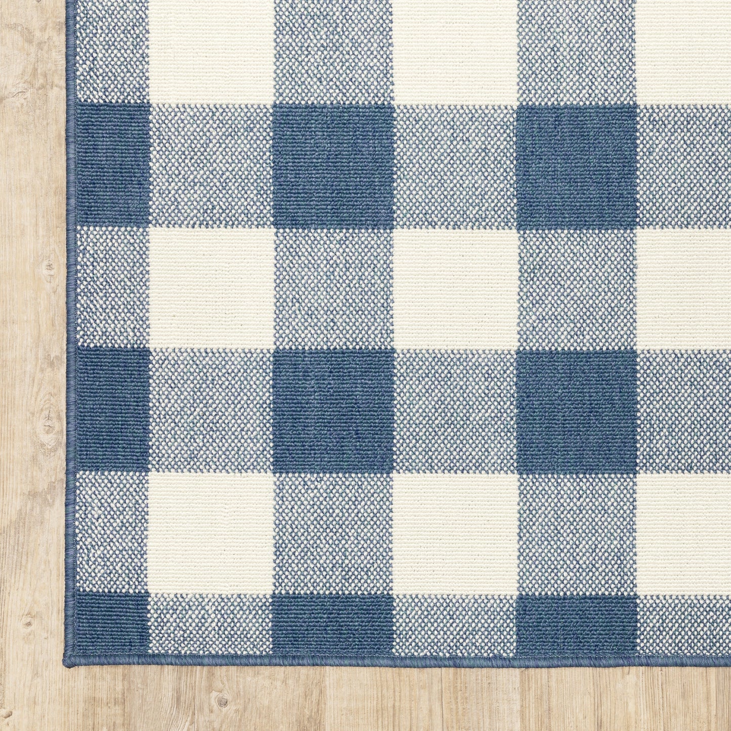 Vista Home Malta Gingham Check Indoor/Outdoor Area Rug
