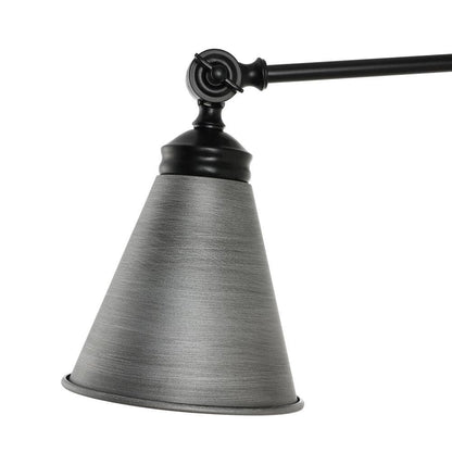 WINGBO Industrial Swing Arm Wall Sconce with Metal Shade,2-Pack...