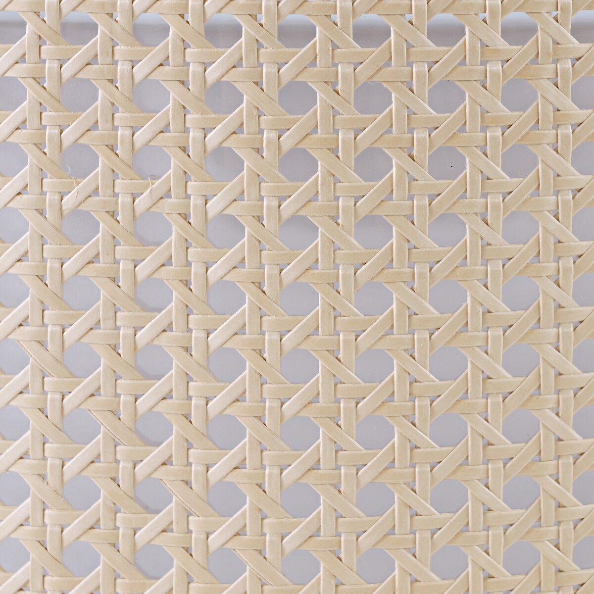 WINGBO Modern 3-Light Flush Mount Ceiling Light Fixture with Rattan & Fabric Double Drum Shade