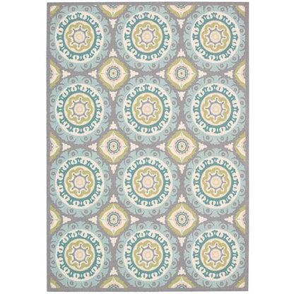 Waverly Sun N' Shade Indoor Outdoor Boho Medallion Area Rug