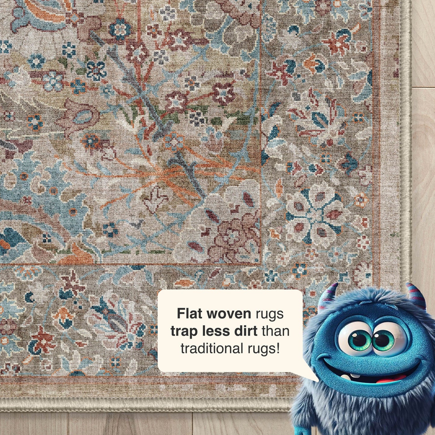 Well Woven Asha Vintage Emilia Flat-Weave Area Rug