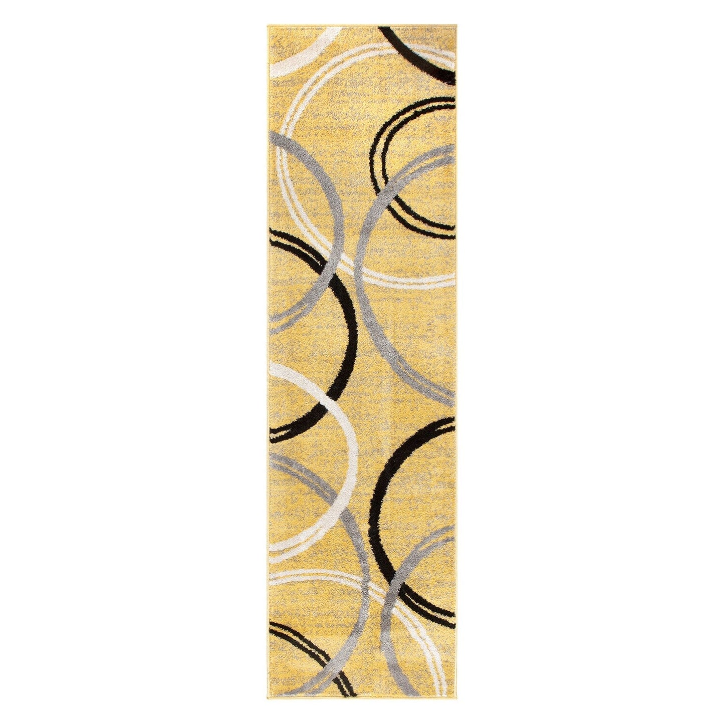 World Rug Gallery Contemporary Abstract Circles Design Area Rug