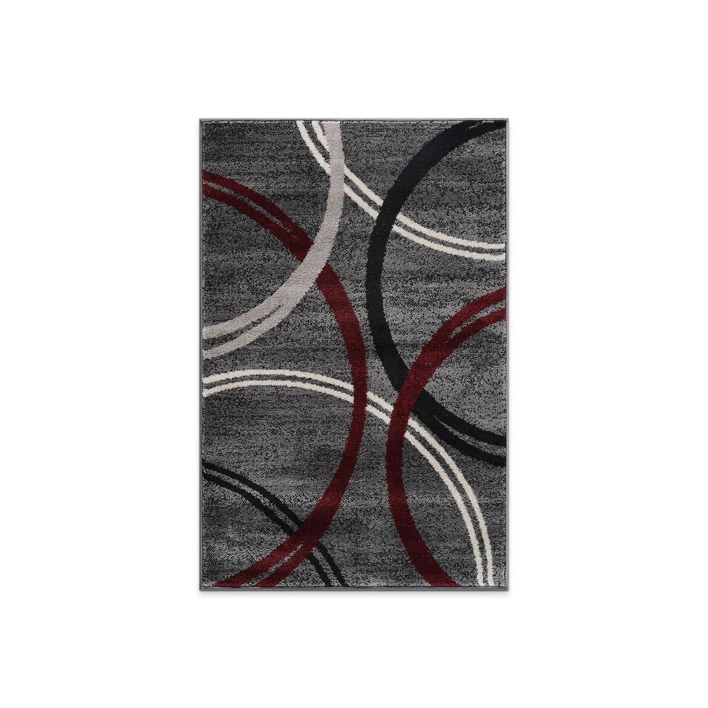 World Rug Gallery Contemporary Abstract Circles Design Area Rug
