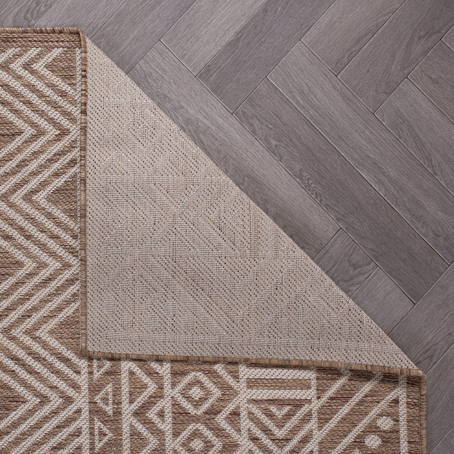 World Rug Gallery Distressed Geometric Bohemian Textured Flat Weave Indoor/Outdoor Area Rug