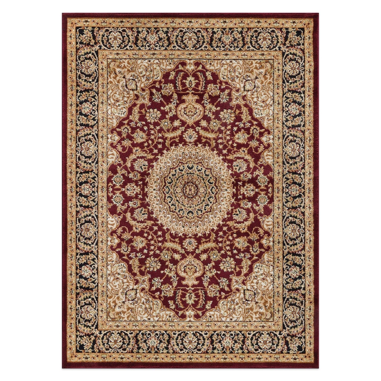 World Rug Gallery Traditional Oriental Medallion Area Rug