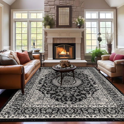 World Rug Gallery Traditional Oriental Medallion Area Rug