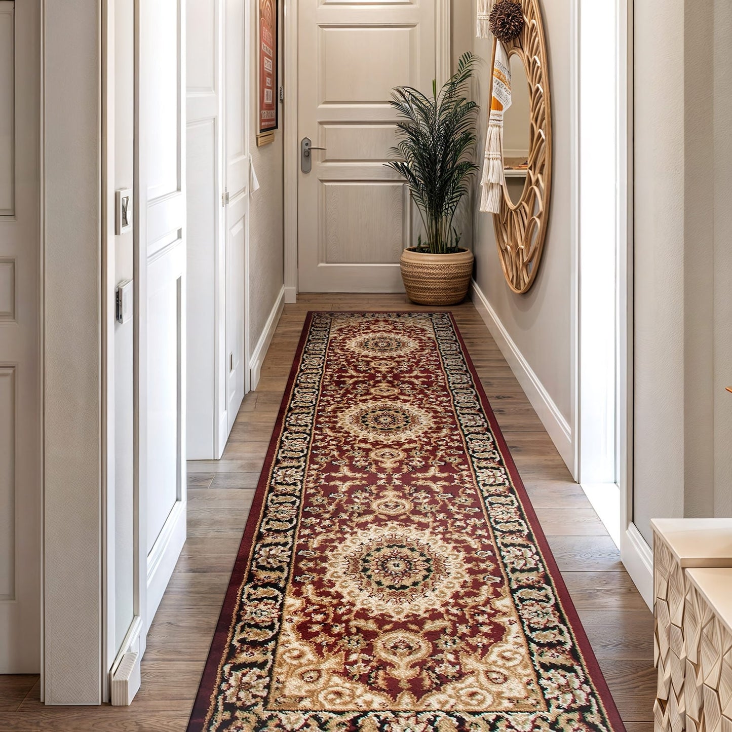 World Rug Gallery Traditional Oriental Medallion Area Rug