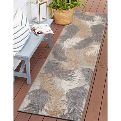 World Rug Gallery Tropical Floral Modern Indoor/Outdoor Area Rug
