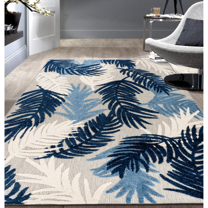 World Rug Gallery Tropical Floral Modern Indoor/Outdoor Area Rug