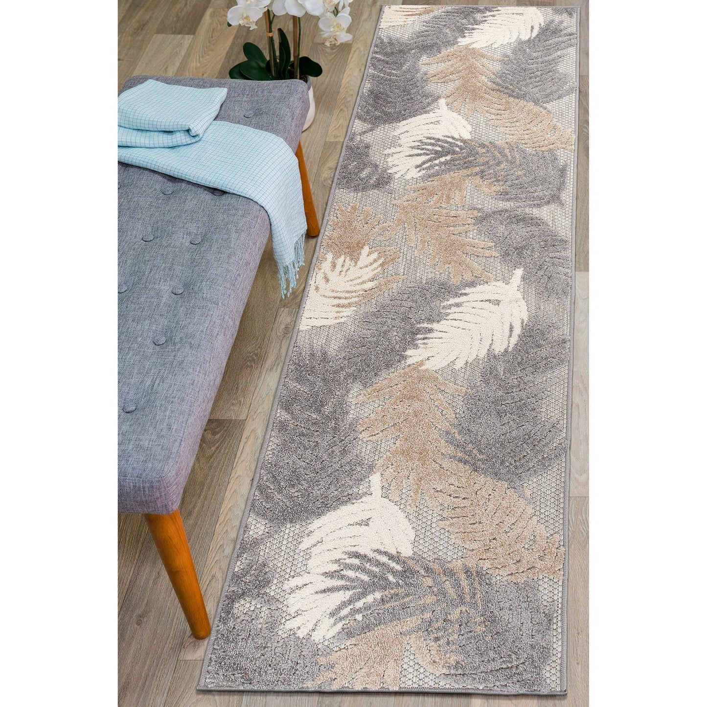 World Rug Gallery Tropical Floral Modern Indoor/Outdoor Area Rug