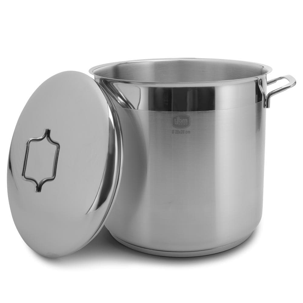 YBM Home Professional Chef's 18/10 Stainless Steel Stock Pot, Induction Compatible